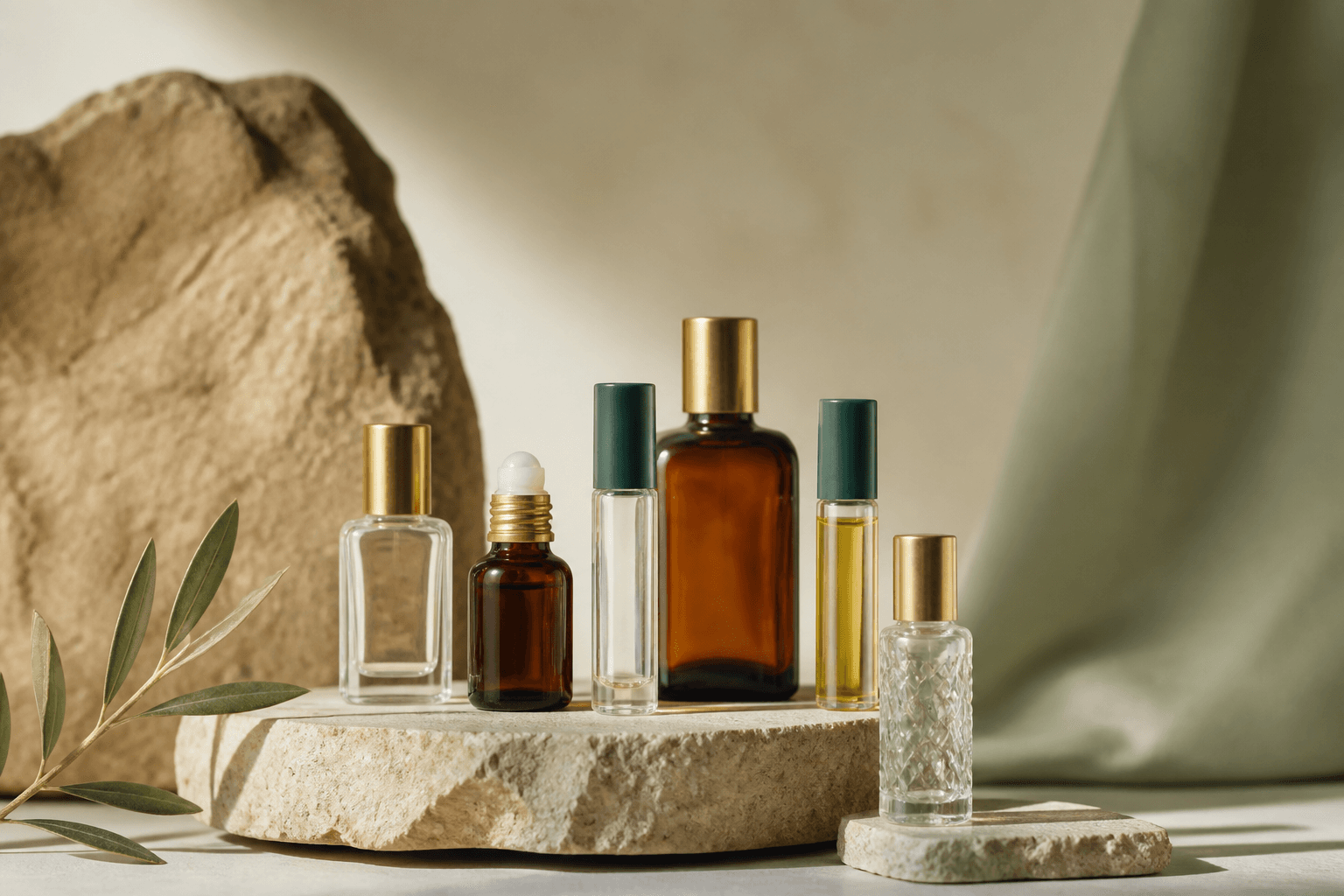 Attar and oil bottles