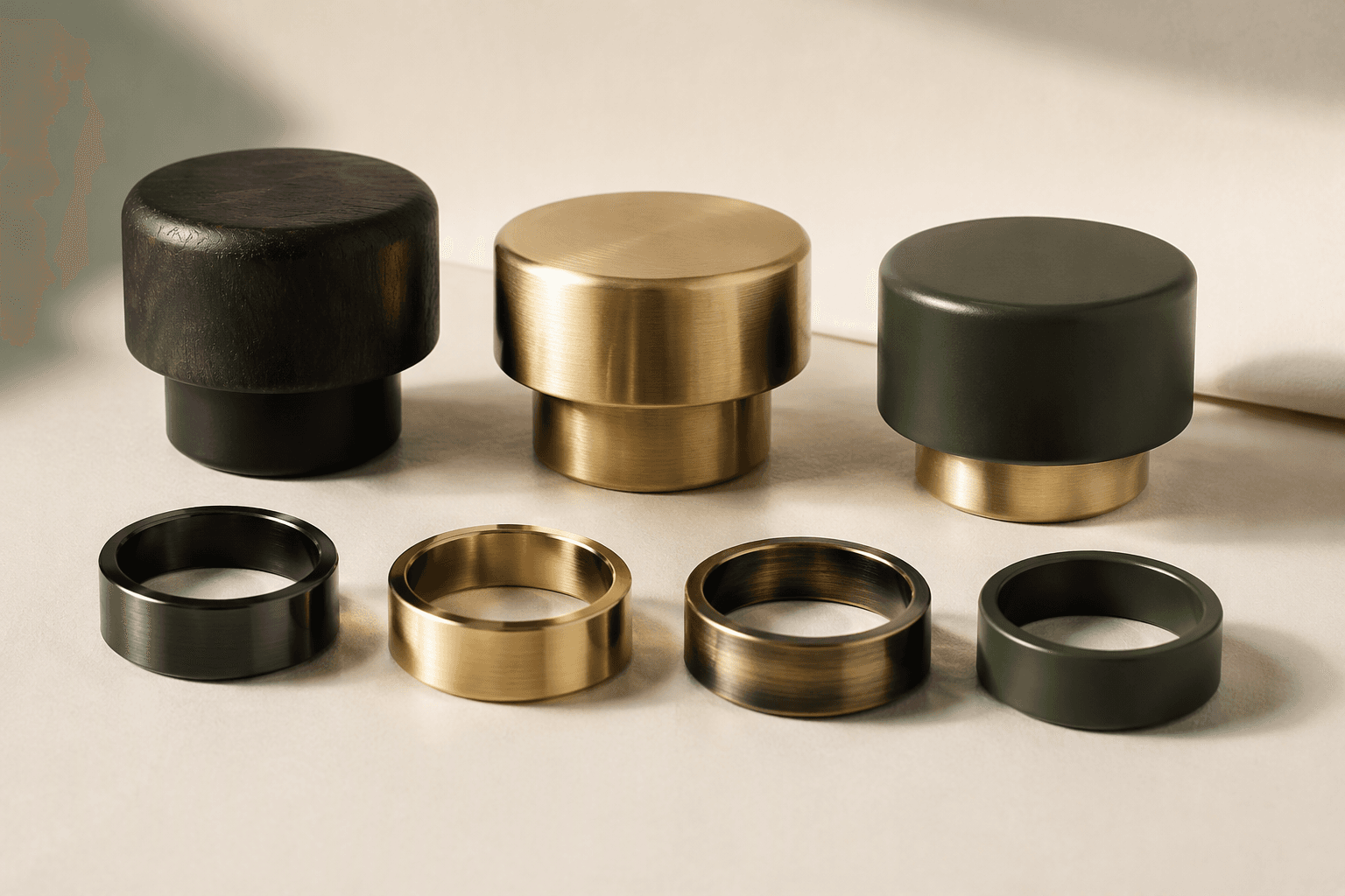 Caps and collars