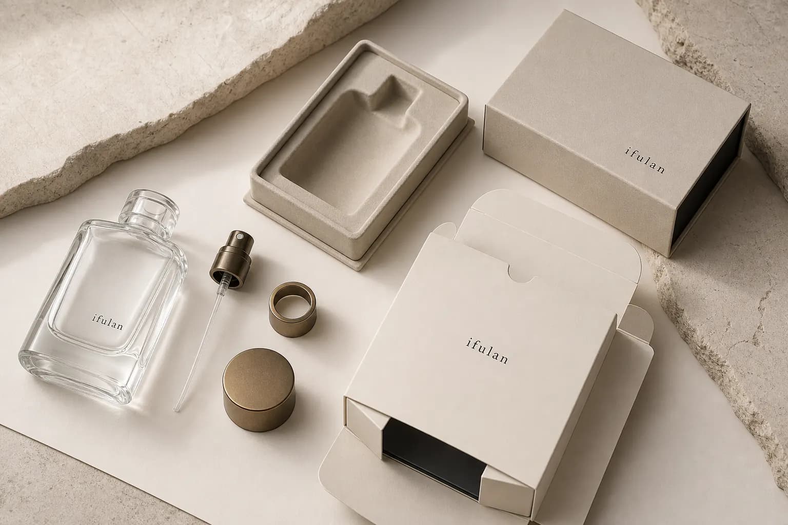 ifulan perfume packaging concept visualization